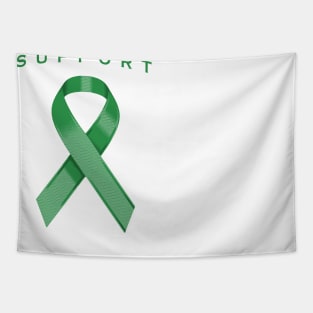 Green Awareness Ribbon Tapestry