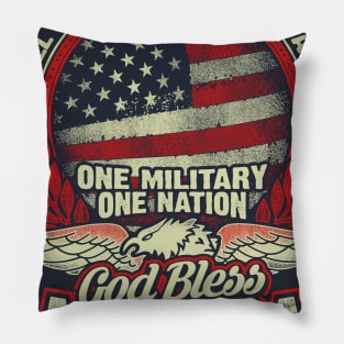 Veteran God Bless America Shirt Pillow