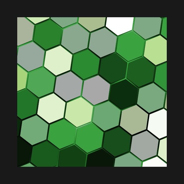 Aromantic Pride Large Skewed Hexagon Pattern by VernenInk