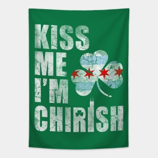Chicago Irish Kiss Me Im Chirish St Patricks Day Tapestry