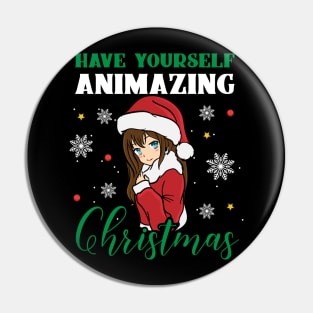 Have yourself Animazing Christmas Anime Manga Pin