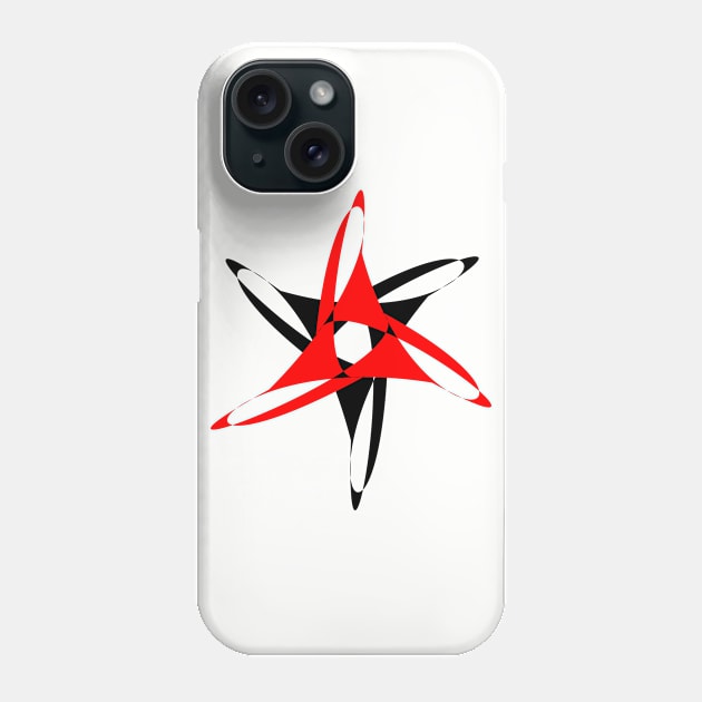 Red and Black Windmill Phone Case by PeppermintClover