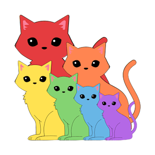 Rainbow cats T-Shirt