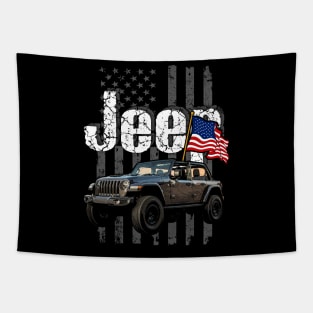 Jeep Wrangler Rubicon 392 Jeepcar JEEP Flag Tapestry