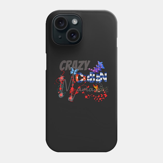 Crazy Cuban Mom, in black, gift for mom, Mothers day gift, Spanish, Espanol Phone Case by BeatyinChaos