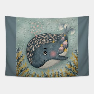 A Baby Whale in the Ocean Tapestry