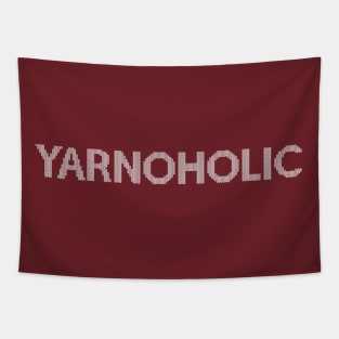 Yarnoholic (white) Tapestry