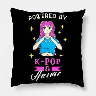 Manga Girl K-pop And Anime Fan Pillow