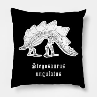 🦖 Fossil Skeleton of a Stegosaurus ungulatus Dinosaur Pillow