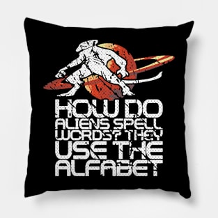 Alien Ufo Area 51 Pillow