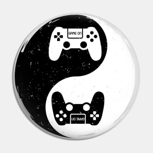Gamer Gift Video Game Yin Yang Symbol Pin