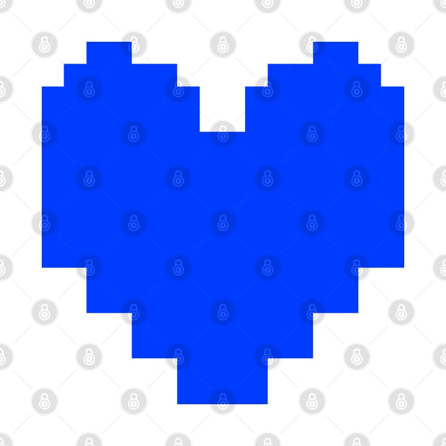 Undertale Blue Heart Pocket by WiccanNerd