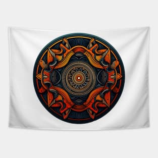 Abstract Digital Art Tapestry