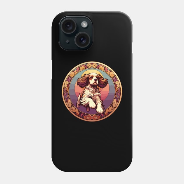 Art Nouveau Cocker Spaniel  - Spaniel Lovers Gift Phone Case by RCDBerlin