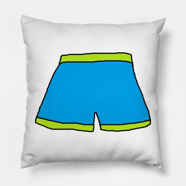 Just Shorts Pillow by World Of Random