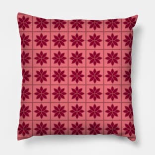 Geometric Seamless Pattern - Floral 011#001 Pillow