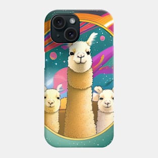 Alpacas in Space Phone Case