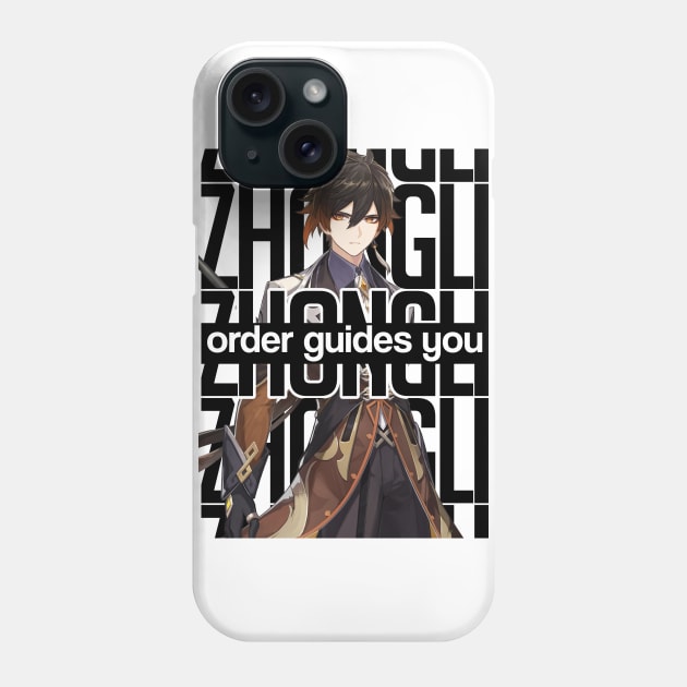 ZHONGLI order guides you Genshin Impact Phone Case by chris28zero