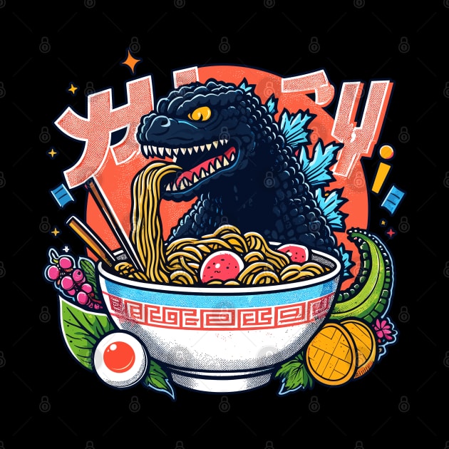 Godzilla Noodle Power by Gofart