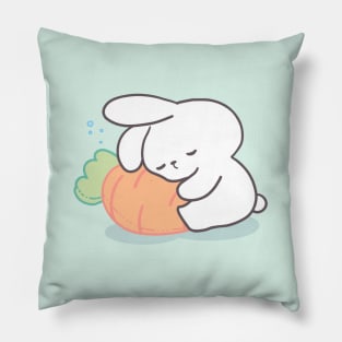 Cute Bunny, sleeping rabbit, sleepy bunny Pillow