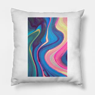 Abstract Aesthetic Y2K Marble Swirl Colorful Phone Case Pillow