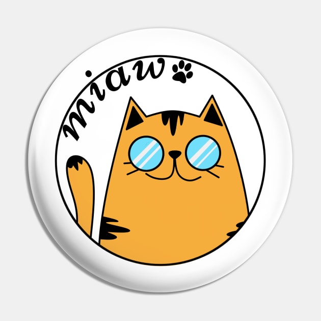 Cat Miaw Pin by Clara switzrlnd