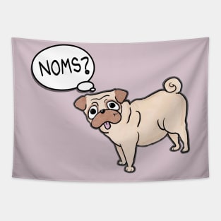 Pug Noms Tapestry