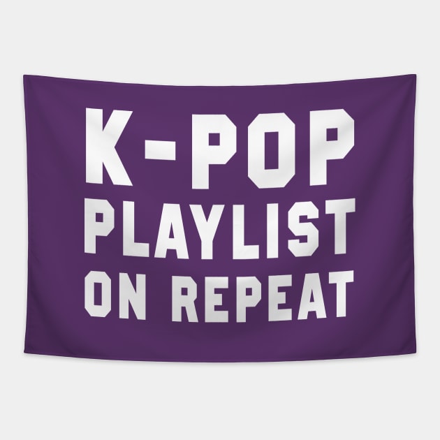 K-Pop Playlist On Repeat Tapestry by TextTees