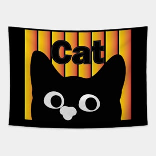 Cat tee design birthday gift graphic Tapestry