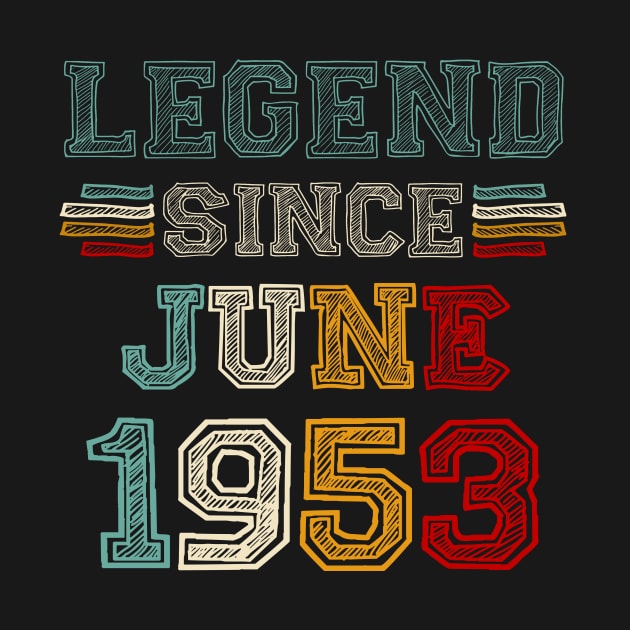 70 Years Old Legend Since June 1953 70th Birthday by Marcelo Nimtz