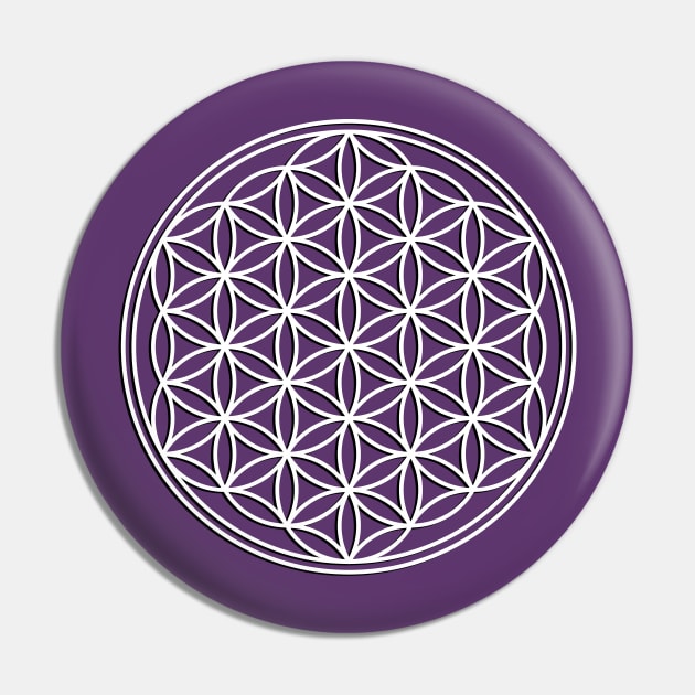 Sacred Geometry - Flower Of Life - Symbol 1 Pin by EDDArt