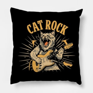 rock n cat legends Pillow