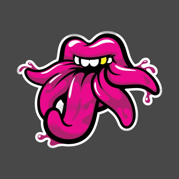 Tongues of Kali (magenta version) by toadyco