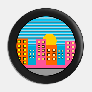 Colorful urban summer Pin