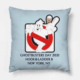 Ghostbusters Day 2021 (Black Text) - Buffalo Ghostbusters Pillow