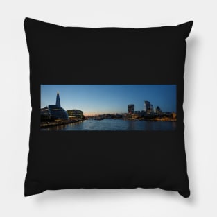 Thames panorma from Tower Bridge Pillow