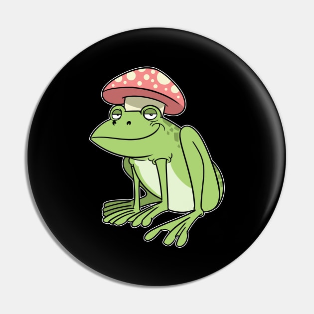 Cottagecore Aesthetic Frog Mushroom Fairycore Pin by ModernMode