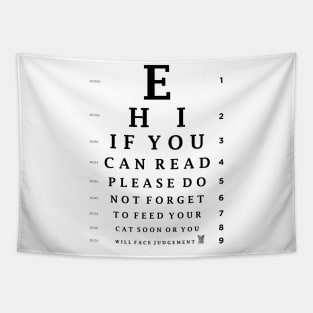 Can you EVEN READ this?? (WHITE) Tapestry