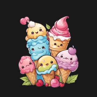 Kawaii Ice Cream T-Shirt