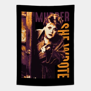 Murder, She Wrote In Halloween Vibe Tapestry