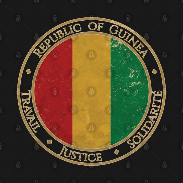 Vintage Republic of Guinea Africa African Flag by DragonXX