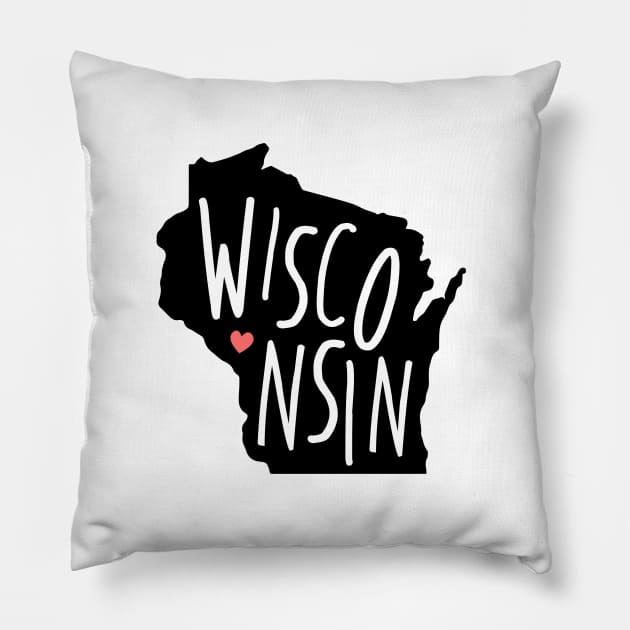 Wisconsin Pillow by mynameisliana