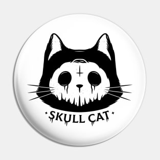 Skull Cat Pin