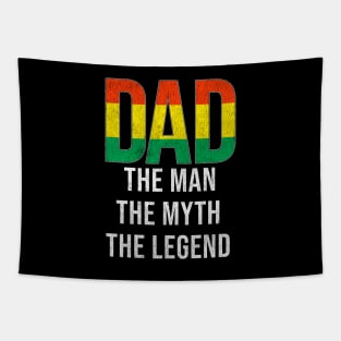Bolivian Dad The Man The Myth The Legend - Gift for Bolivian Dad With Roots From Bolivian Tapestry