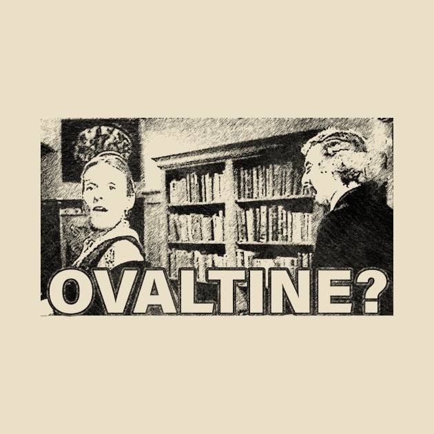 Retro Young Frankenstein "Ovaltine?" by Qogl