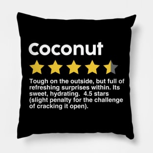 Coconut rating funny Pillow