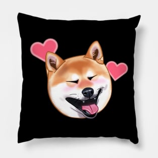 Funny Shiba Dog Head Pillow