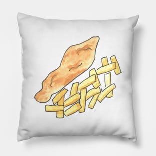 London Icons: Fish and Chips Pillow