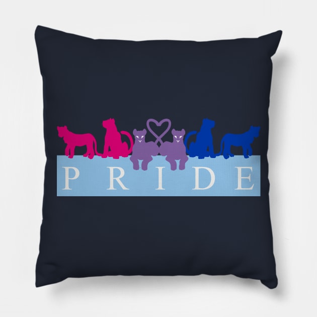 Bi Lion Pride Pillow by Ausplosion