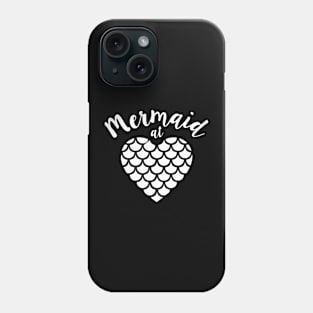 Mermaid at Hearts Phone Case